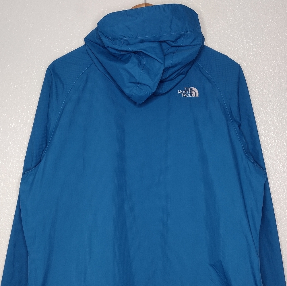 The North Face HyVent DT Nylon Blue Full-Zip Rain Windbreaker Jacket Sz L - Picture 5 of 16